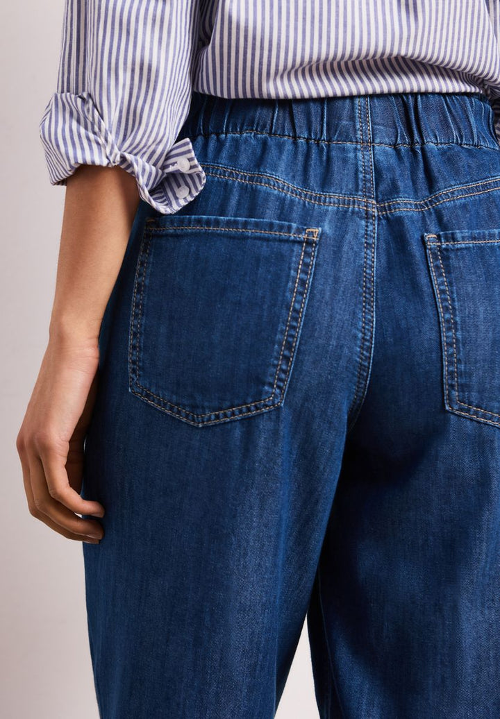 Wide Leg Jeans mit Paperbag-Bund