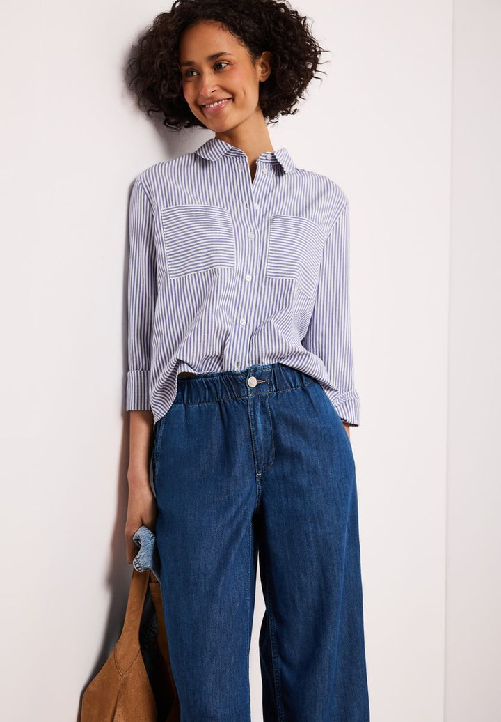 Wide Leg Jeans mit Paperbag-Bund