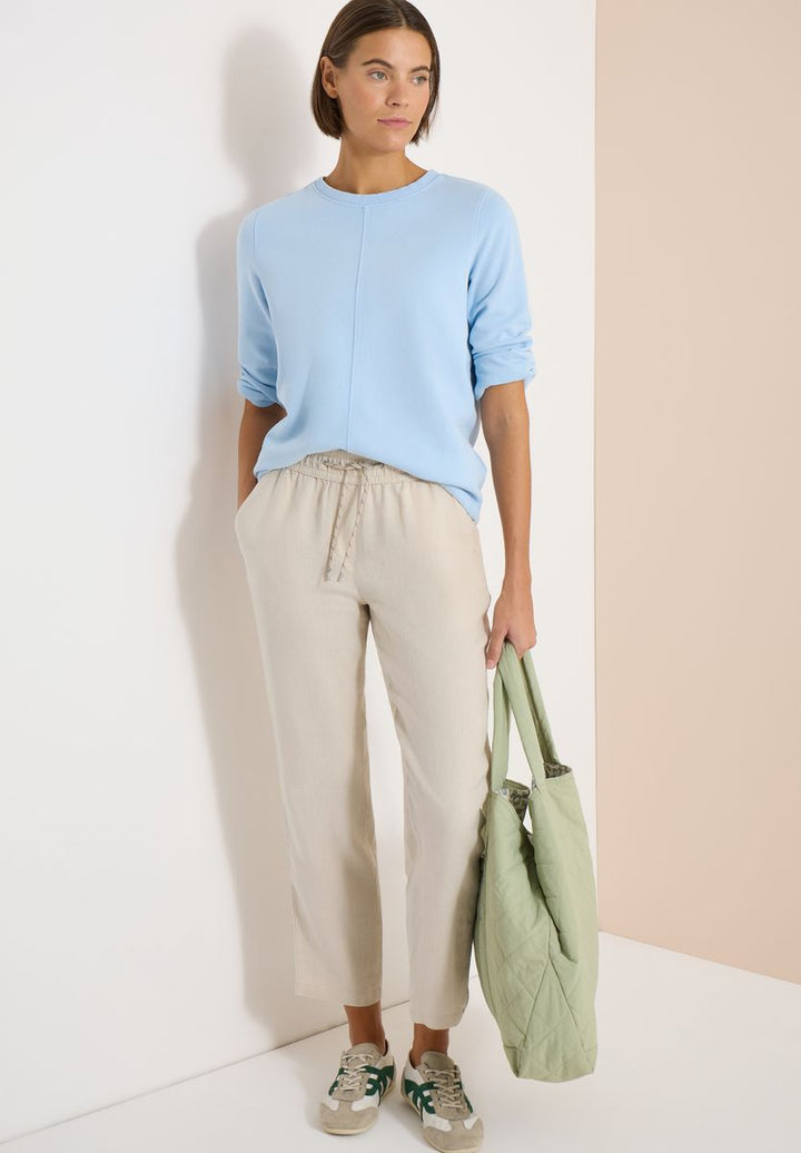 Slim Leg Hose aus Leinen im Casual Fit
