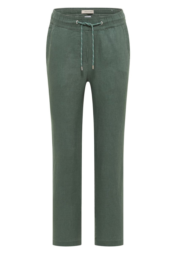 Slim Leg Hose aus Leinen im Casual Fit