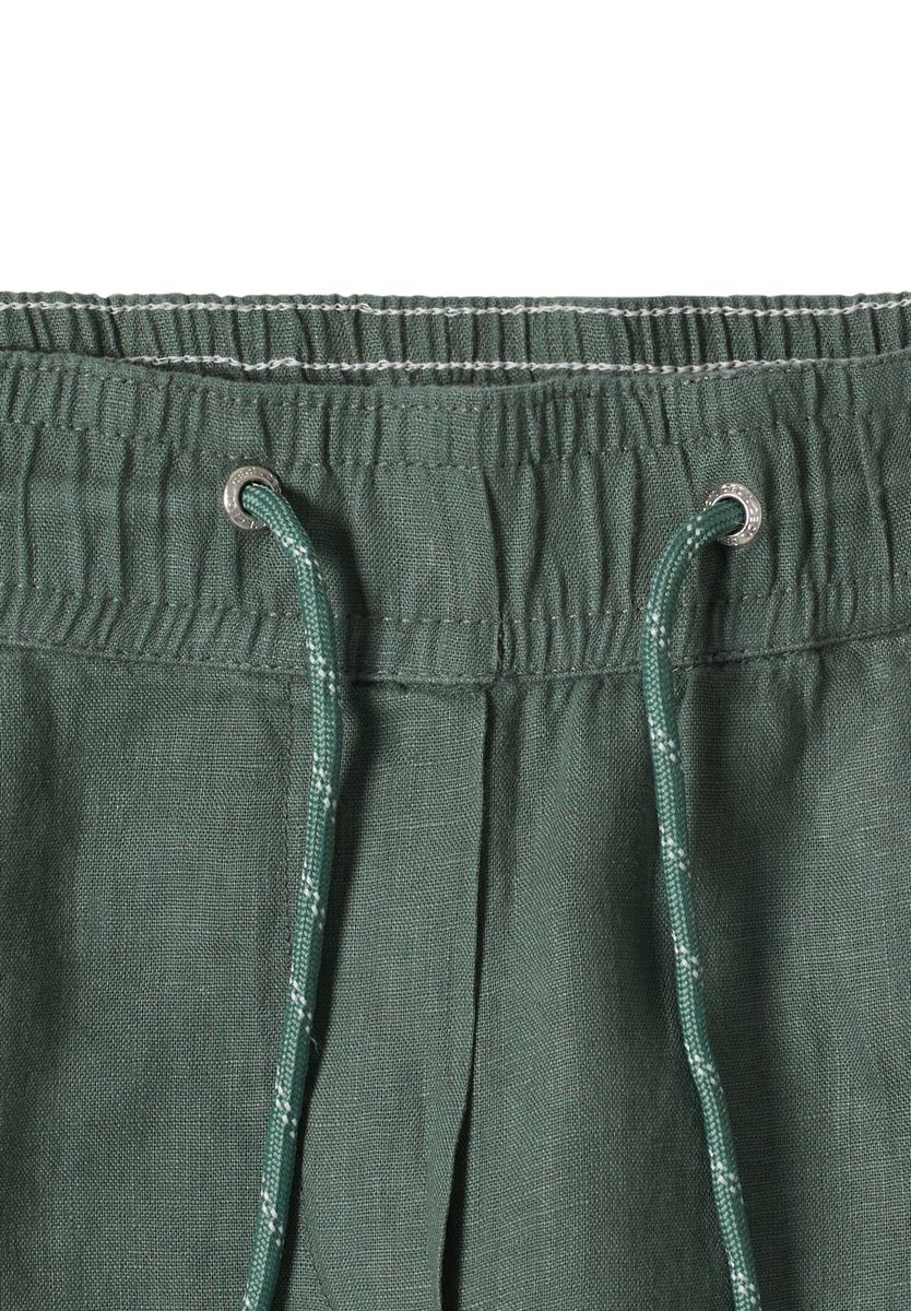 Slim Leg Hose aus Leinen im Casual Fit
