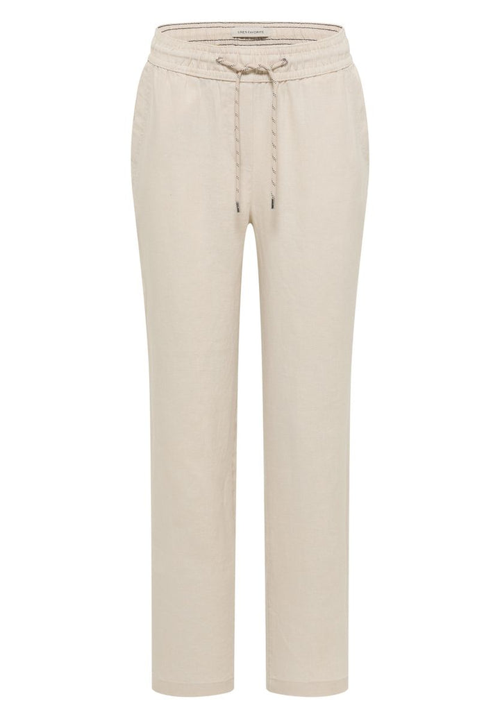 Slim Leg Hose aus Leinen im Casual Fit