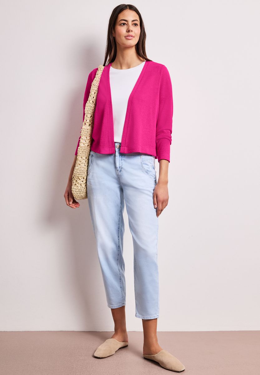 Langarm Jacke in offener Passform