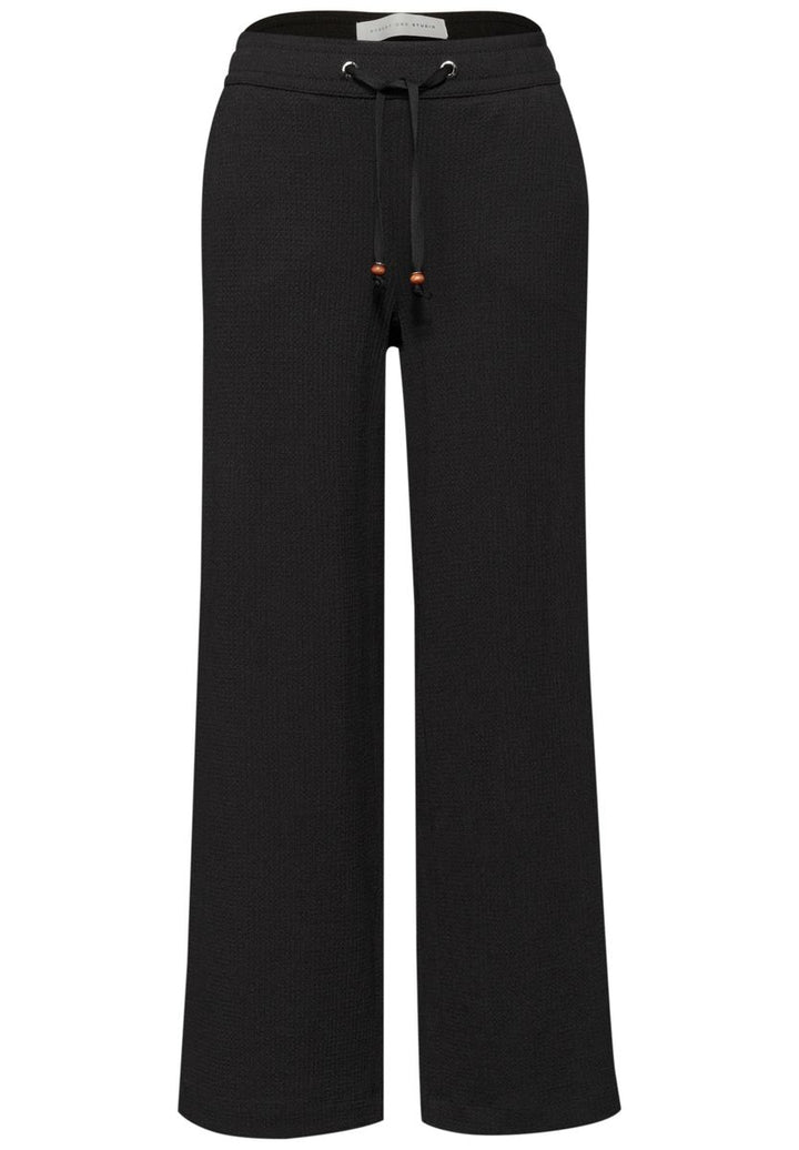 Wide Leg Hose in Crinkle Crash Struktur