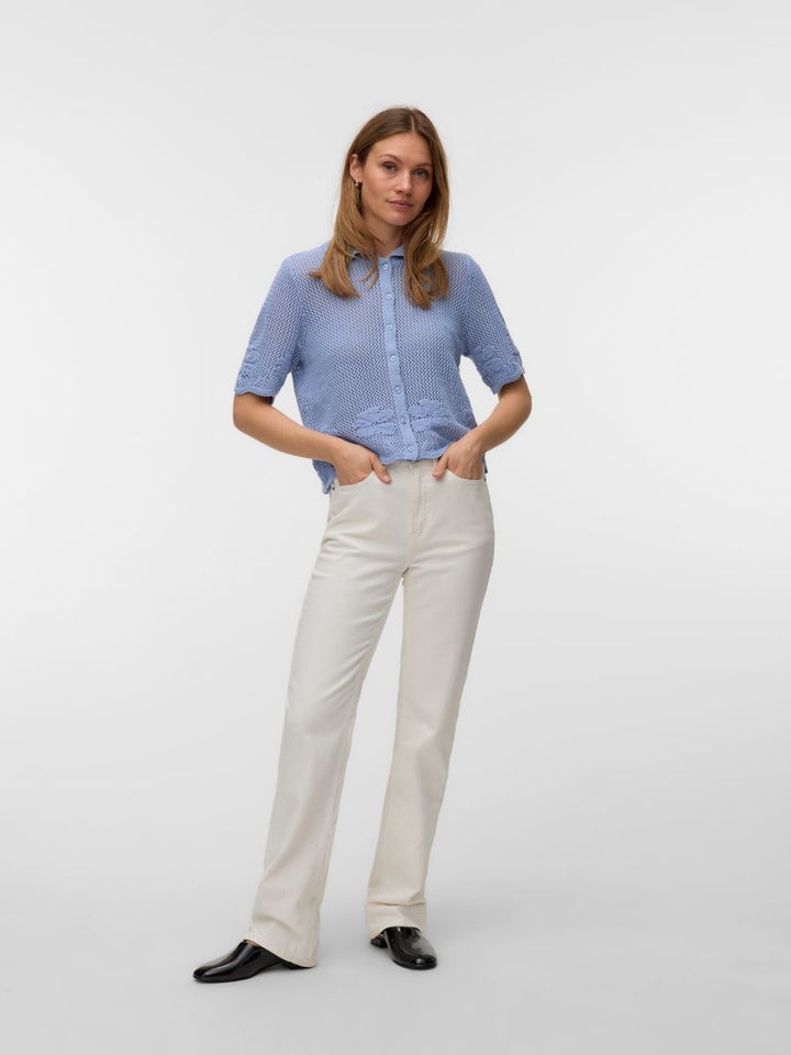 VMMYSTIC BEACH 2/4 POLONECK CARDIGAN