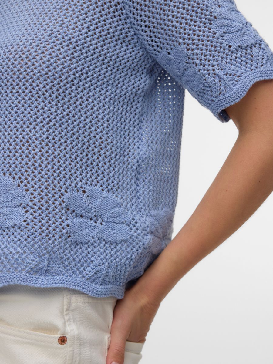 VMMYSTIC BEACH 2/4 POLONECK CARDIGAN