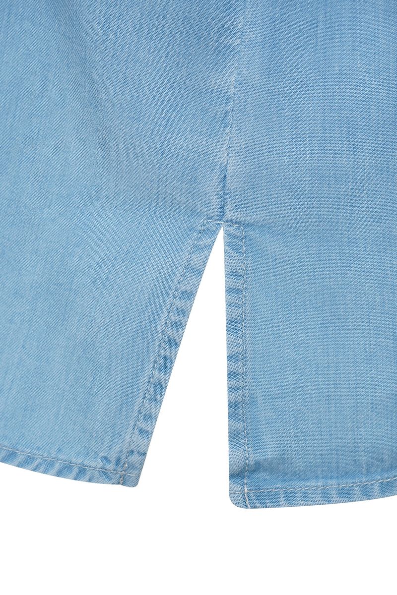 Lyocell Denim Blouse Embroidery