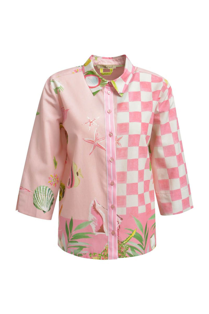 Crazy Shirt Collar Blouse