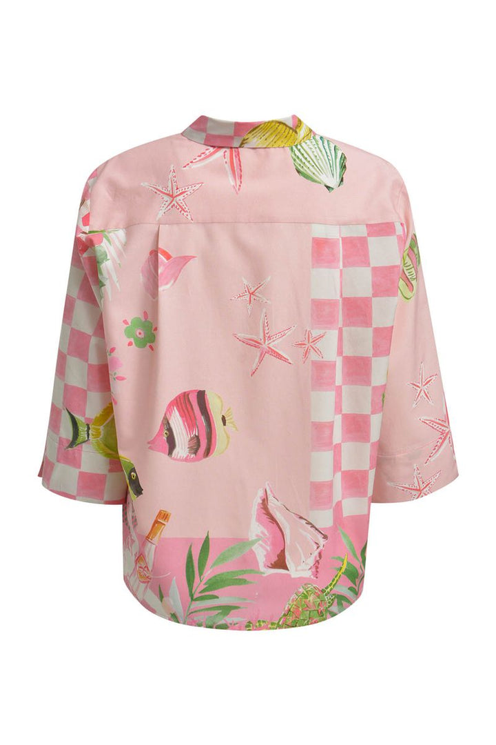 Crazy Shirt Collar Blouse
