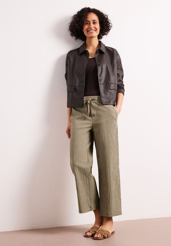 Wide Leg Hose im Loose Fit mit Streifen