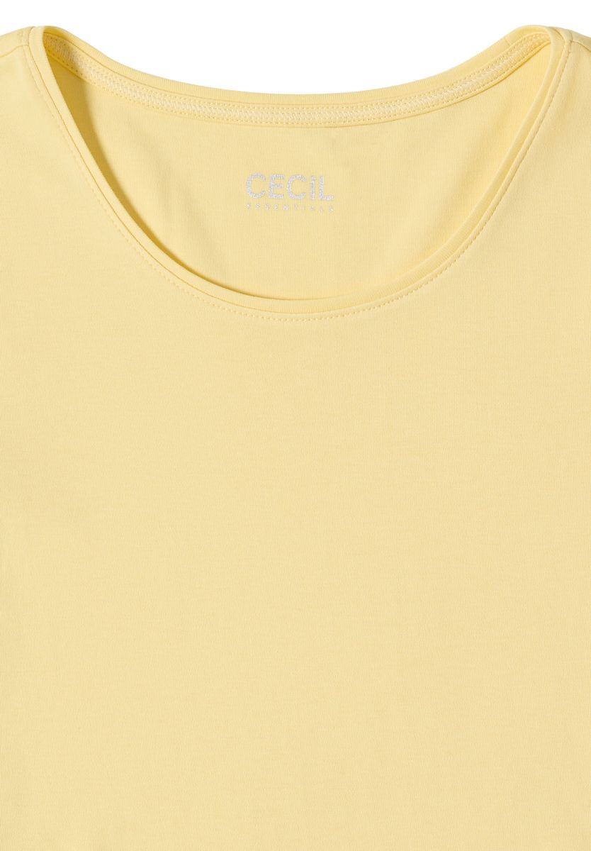 Basic T-Shirt mit Rundhals in Unifarbe