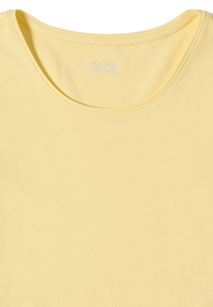 Basic T-Shirt mit Rundhals in Unifarbe