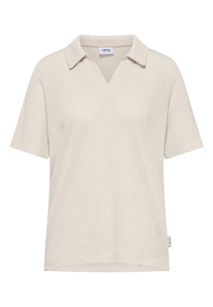 Kurzarm Poloshirt in Unifarbe