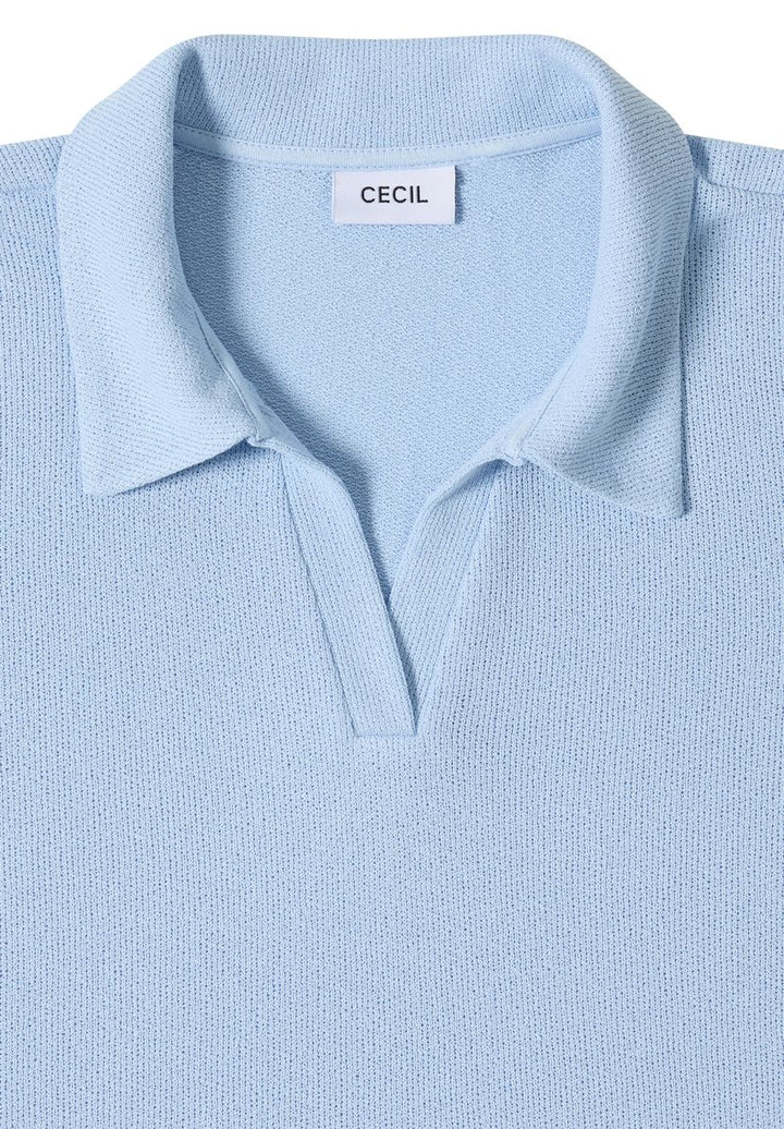 Kurzarm Poloshirt in Unifarbe