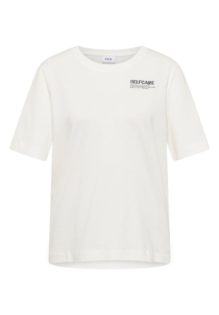 T-Shirt mit Rundhals und Backprint