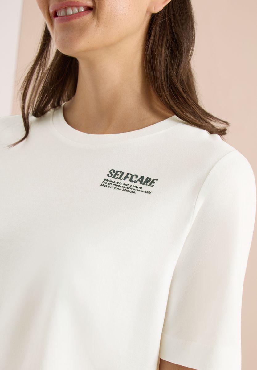T-Shirt mit Rundhals und Backprint
