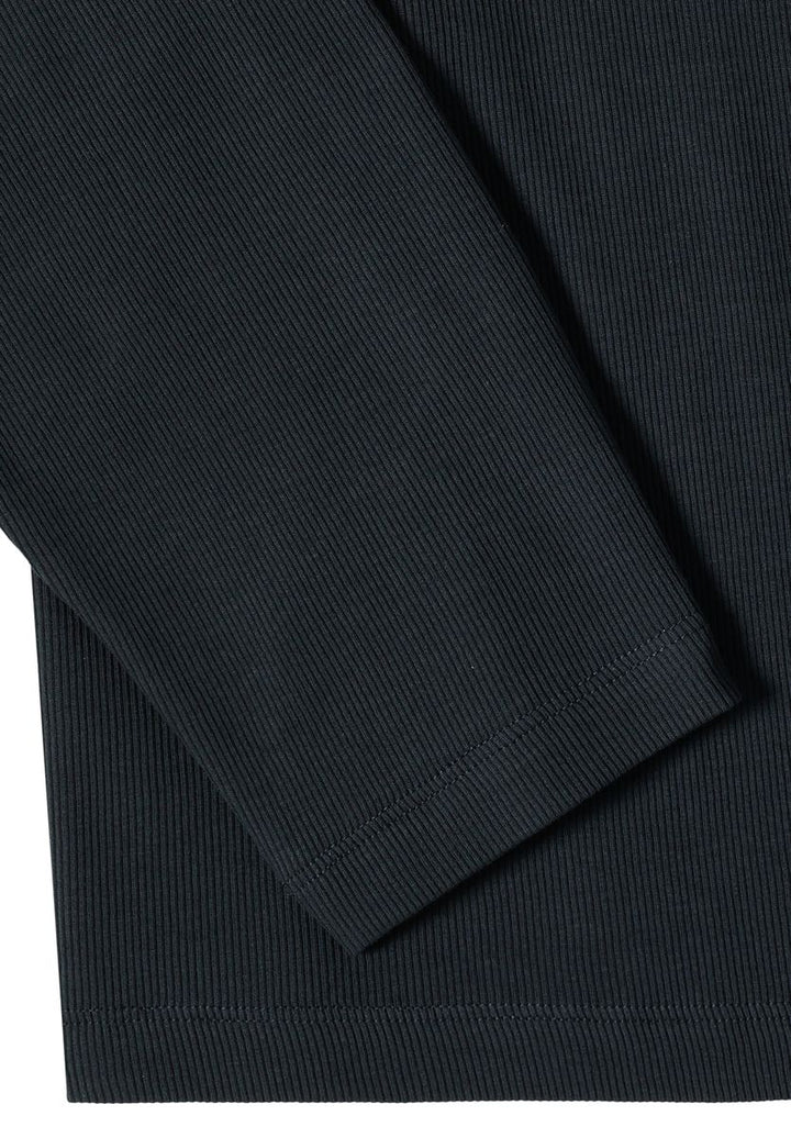 Offene 3/4-Arm Jacke in Rippstruktur