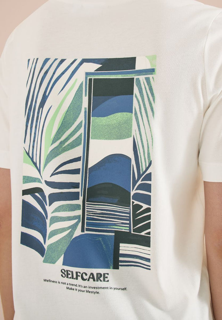 T-Shirt mit Rundhals und Backprint