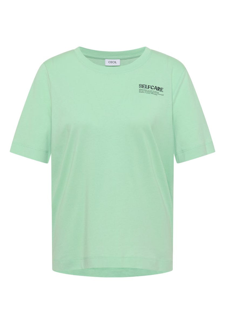T-Shirt mit Rundhals und Backprint