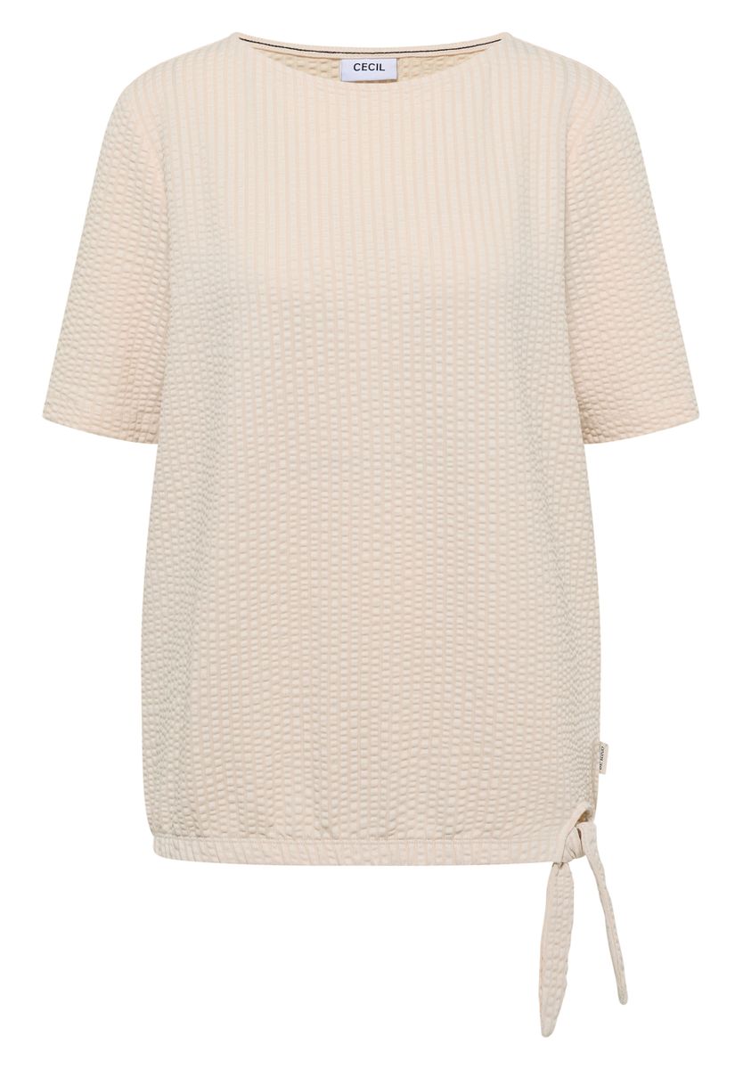 T-Shirt in Seersucker-Qualität