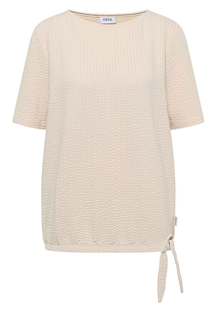 T-Shirt in Seersucker-Qualität