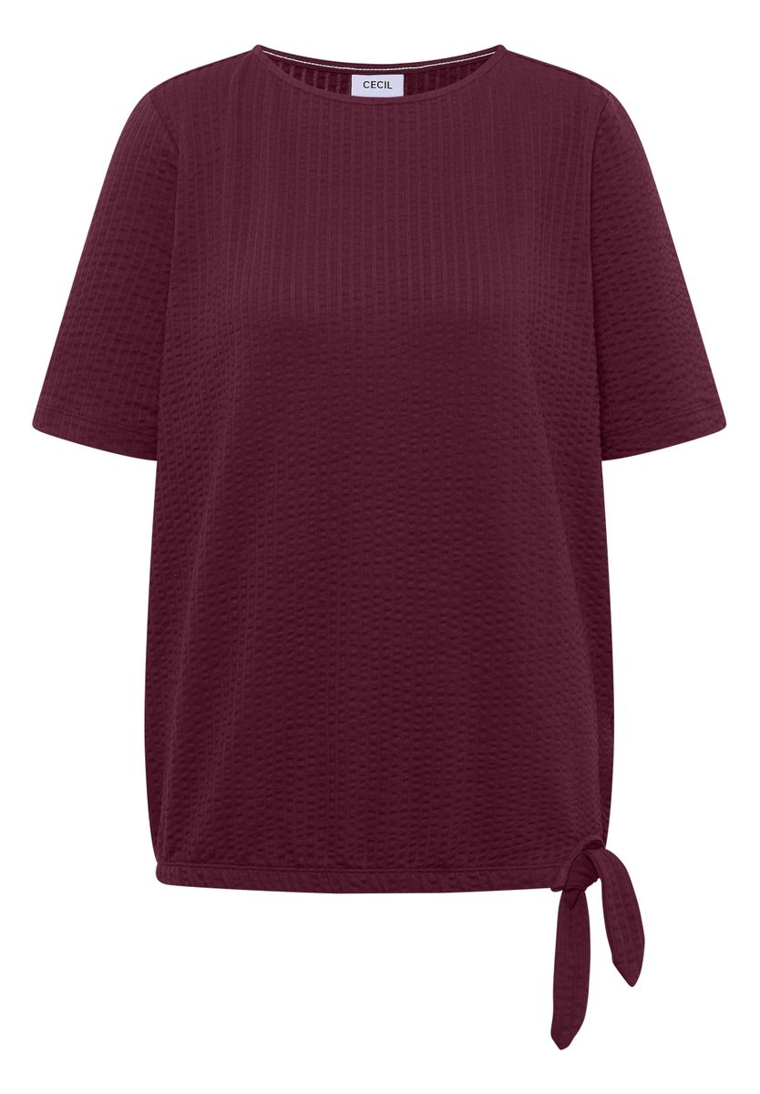 T-Shirt in Seersucker-Qualität