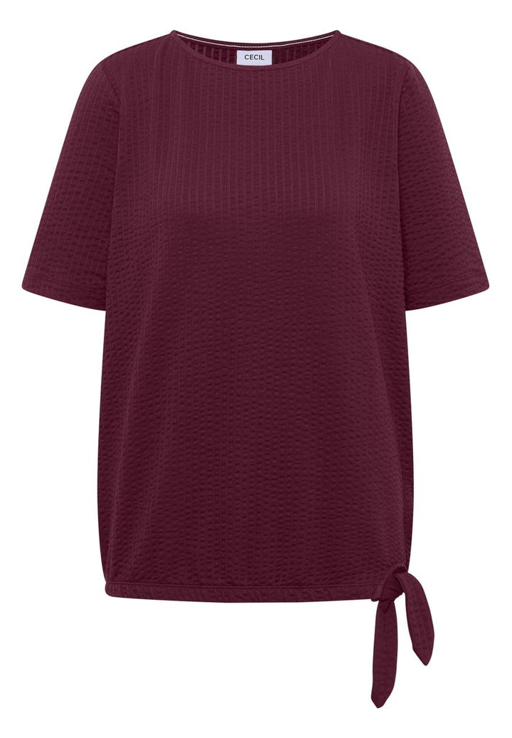 T-Shirt in Seersucker-Qualität