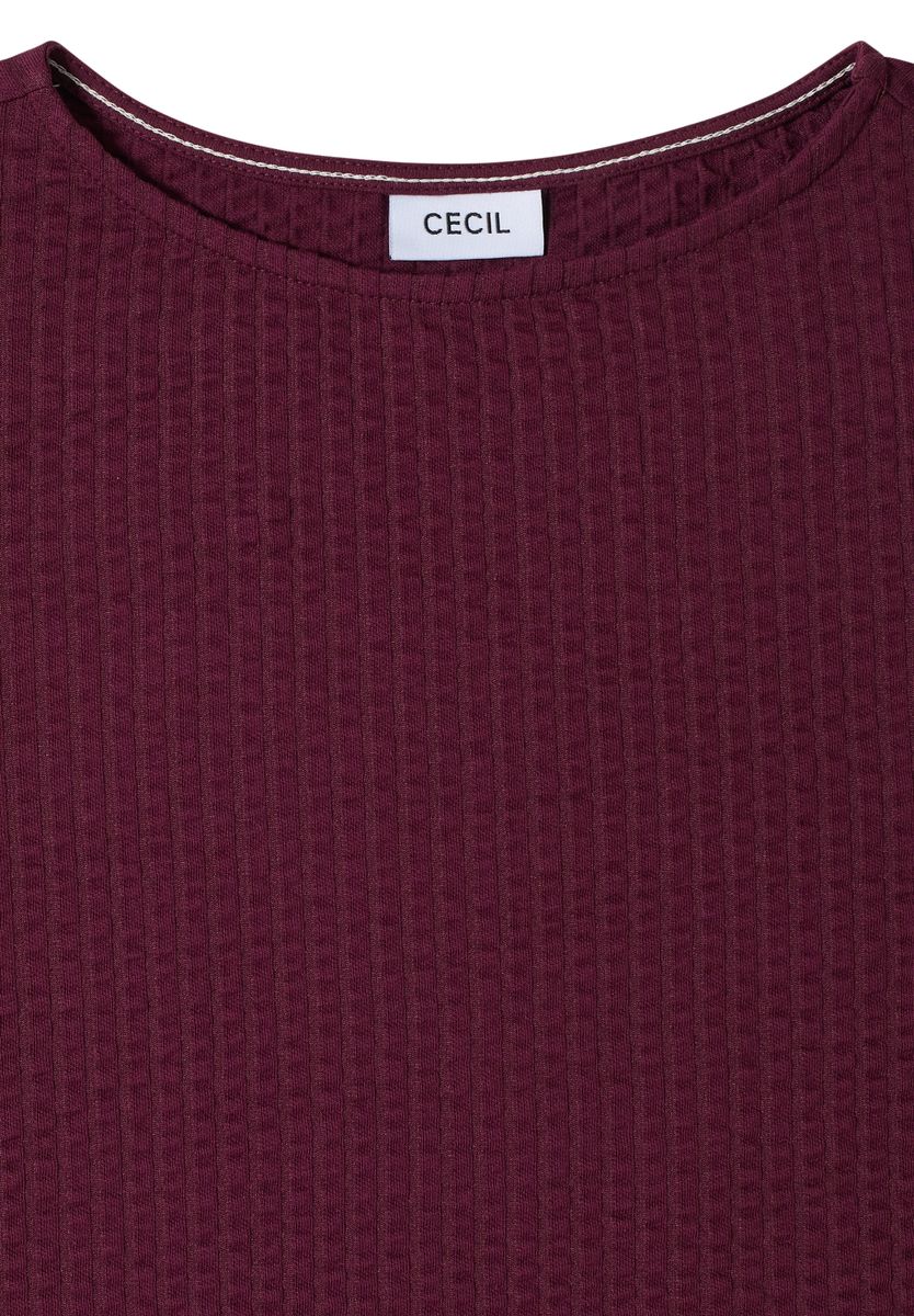 T-Shirt in Seersucker-Qualität