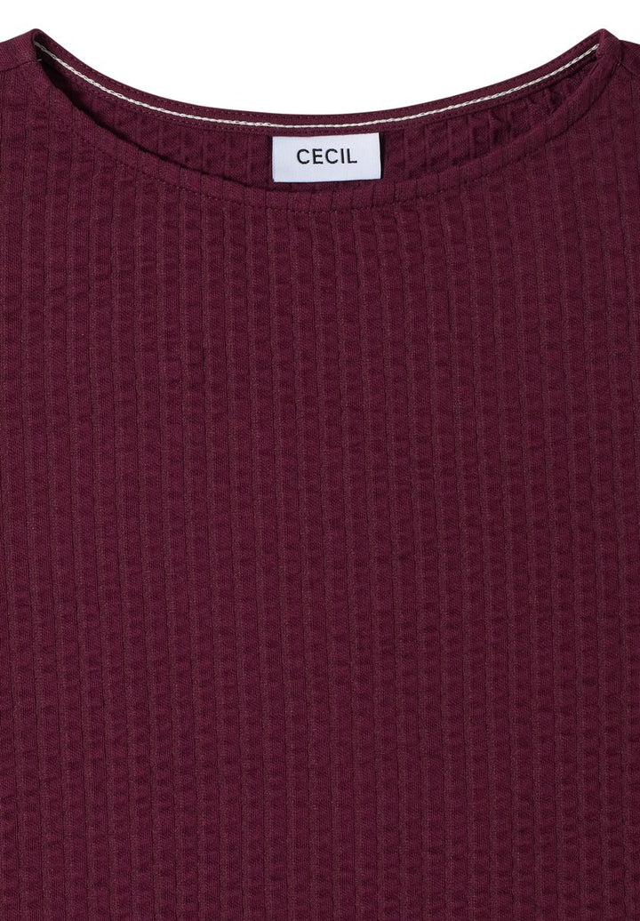 T-Shirt in Seersucker-Qualität