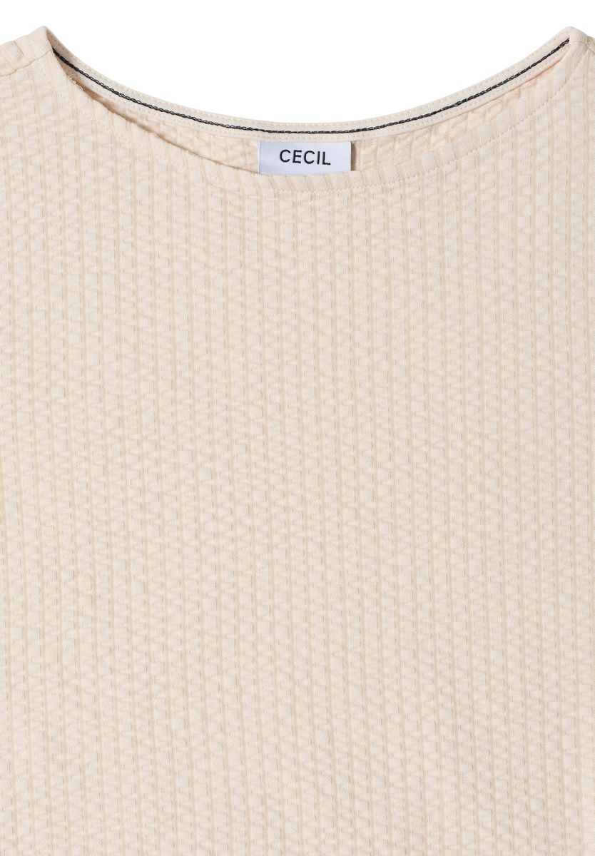 T-Shirt in Seersucker-Qualität