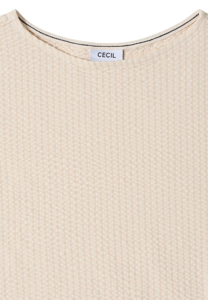 T-Shirt in Seersucker-Qualität