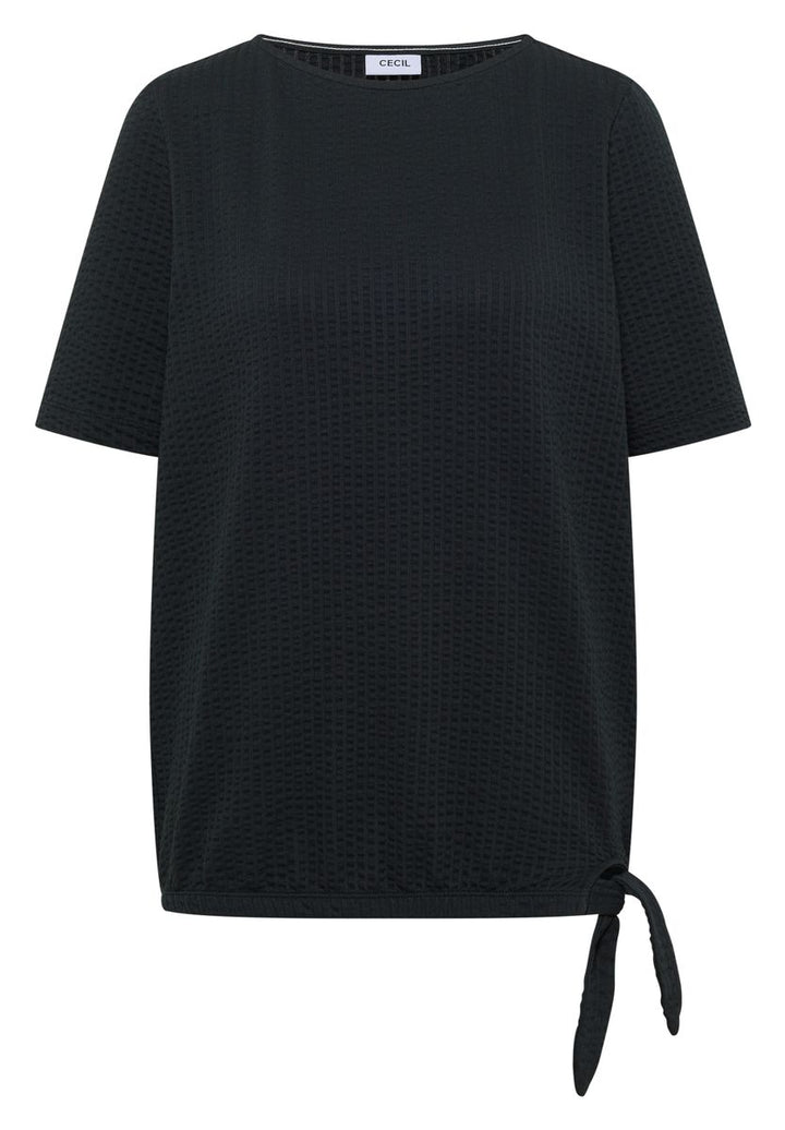T-Shirt in Seersucker-Qualität