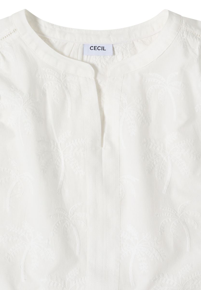 Dropped Shoulder Bluse mit Embroidery