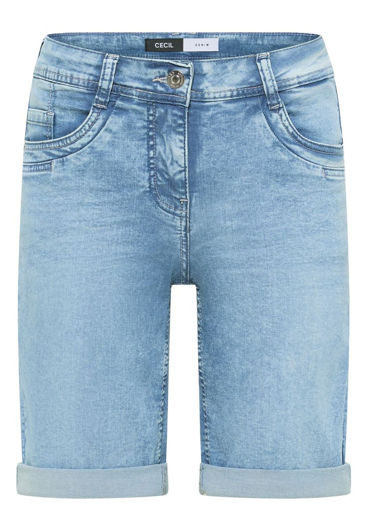 Slim Leg Jeansshorts im Casual Fit