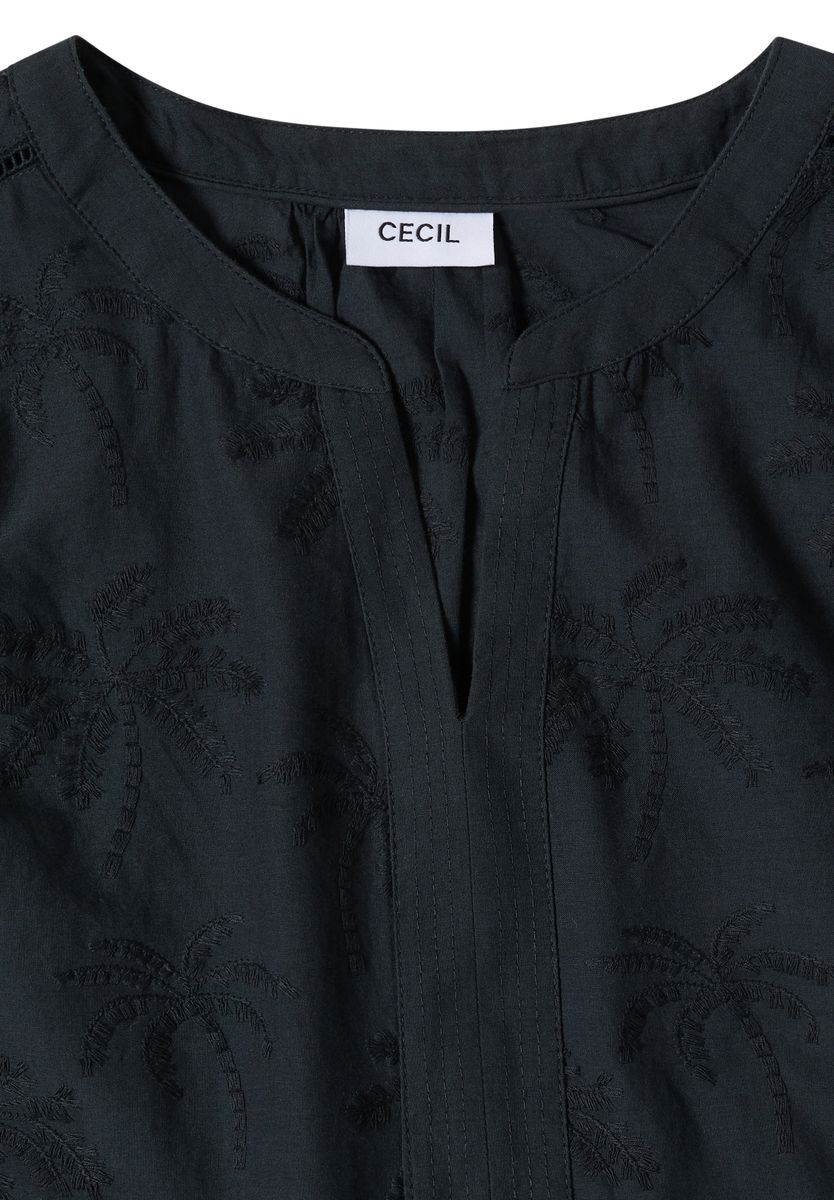 Dropped Shoulder Bluse mit Embroidery