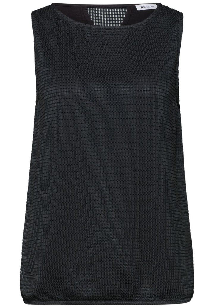 2-in-1 Mesh-Top mit U-Boot-Ausschnitt