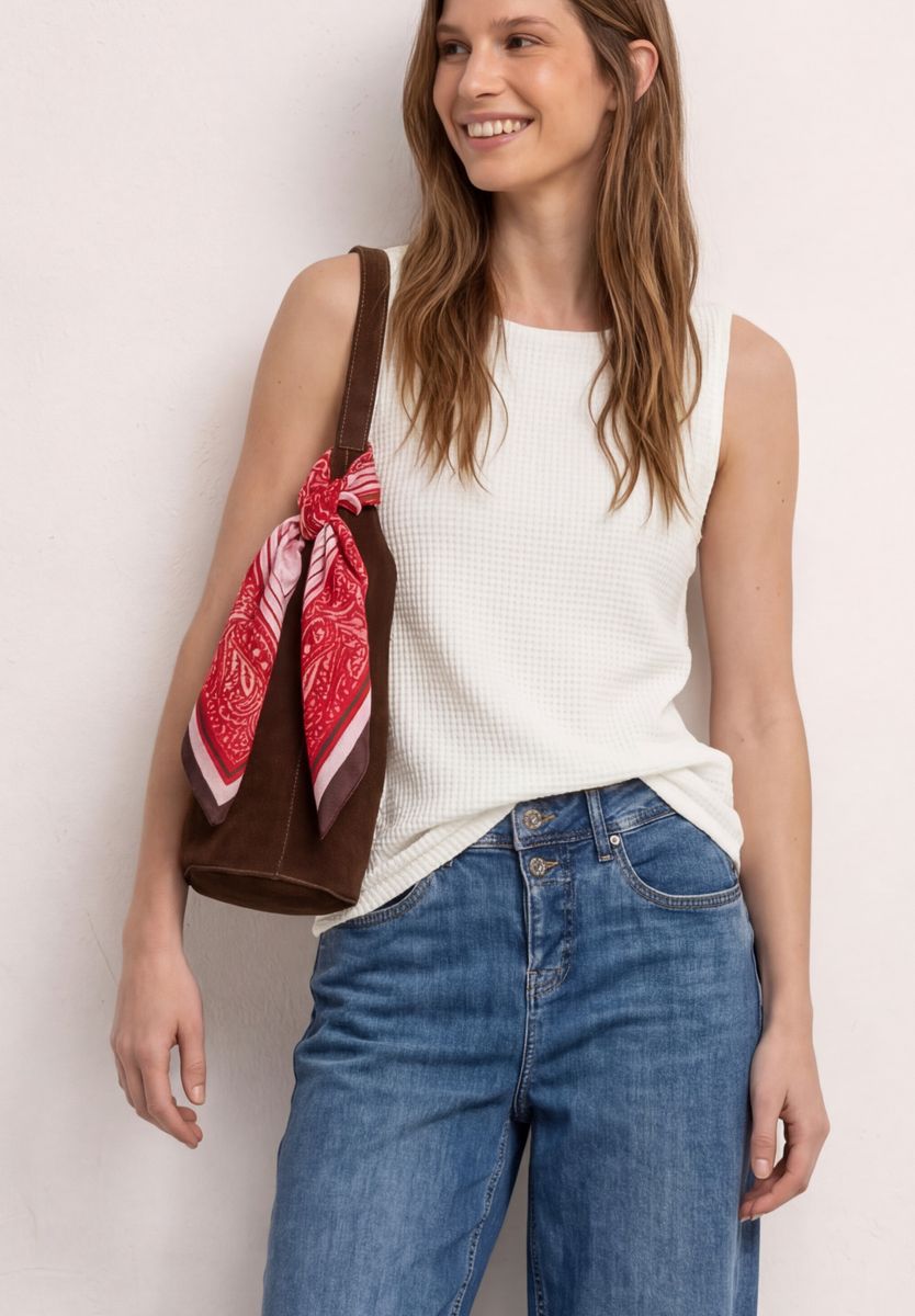 2-in-1 Mesh-Top mit U-Boot-Ausschnitt