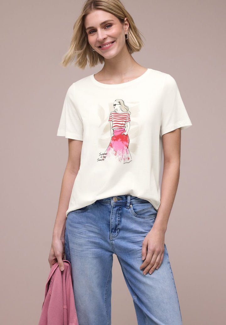 T-Shirt mit Rundhals und Print