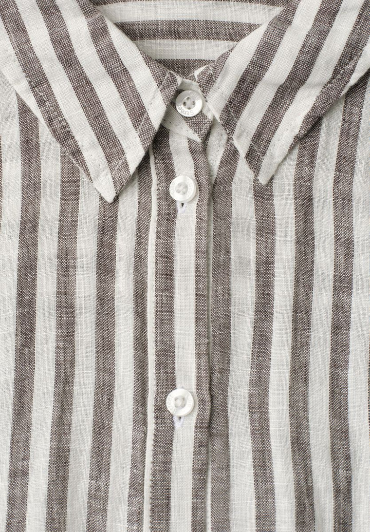 Dropped Shoulder Bluse aus Leinen