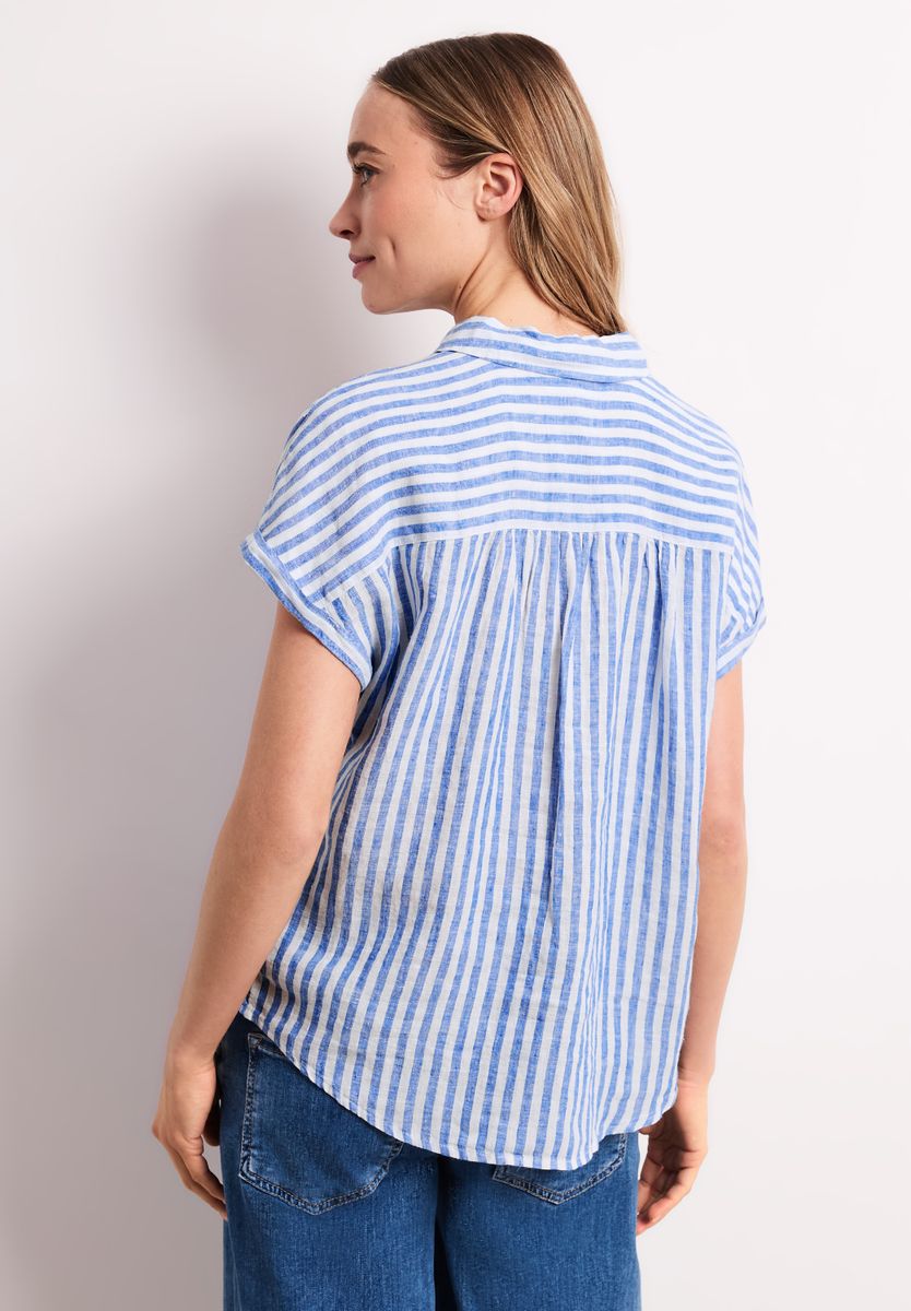 Dropped Shoulder Bluse aus Leinen
