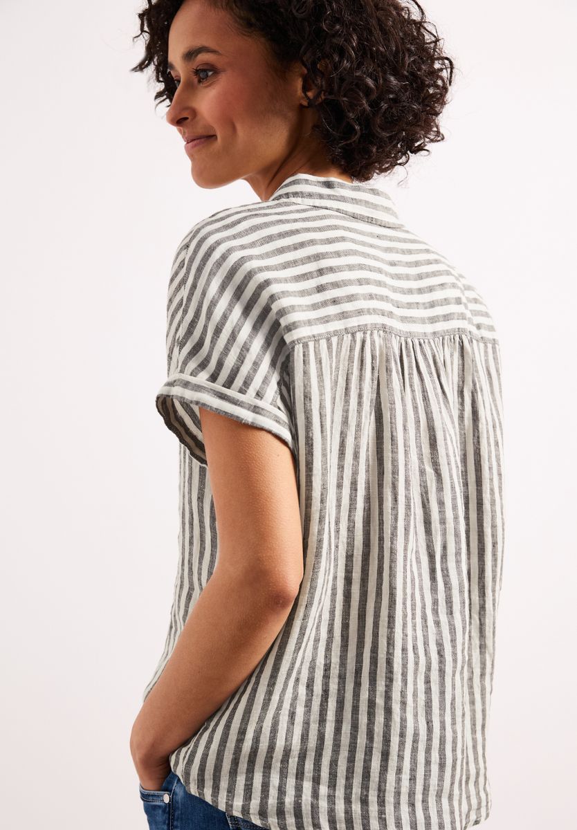 Dropped Shoulder Bluse aus Leinen