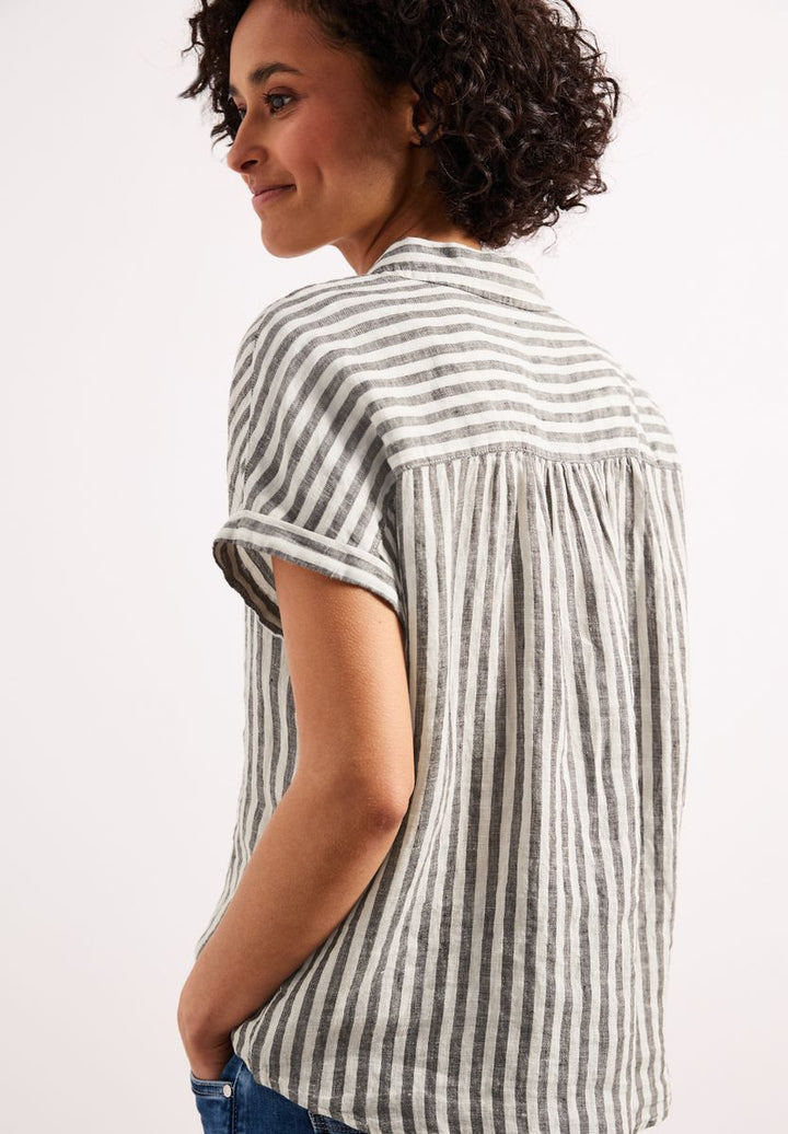 Dropped Shoulder Bluse aus Leinen
