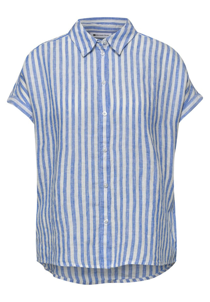 Dropped Shoulder Bluse aus Leinen