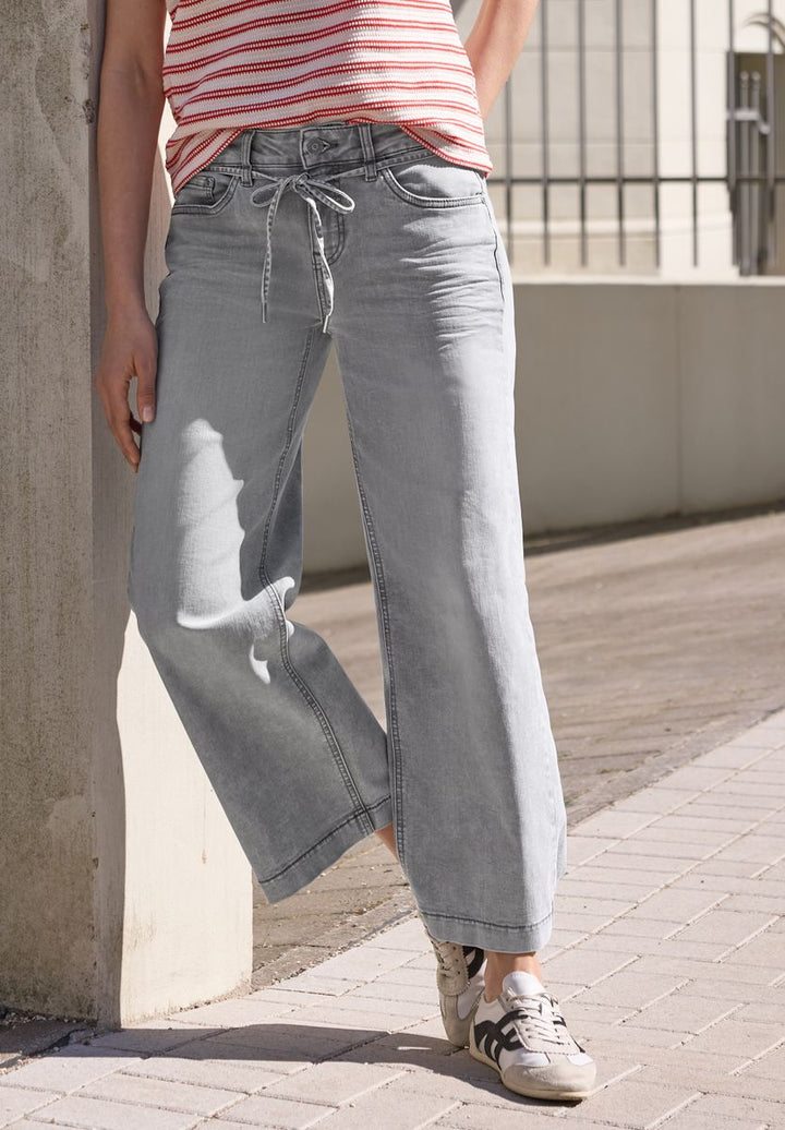 Cropped Wide Leg Jeans im Loose Fit