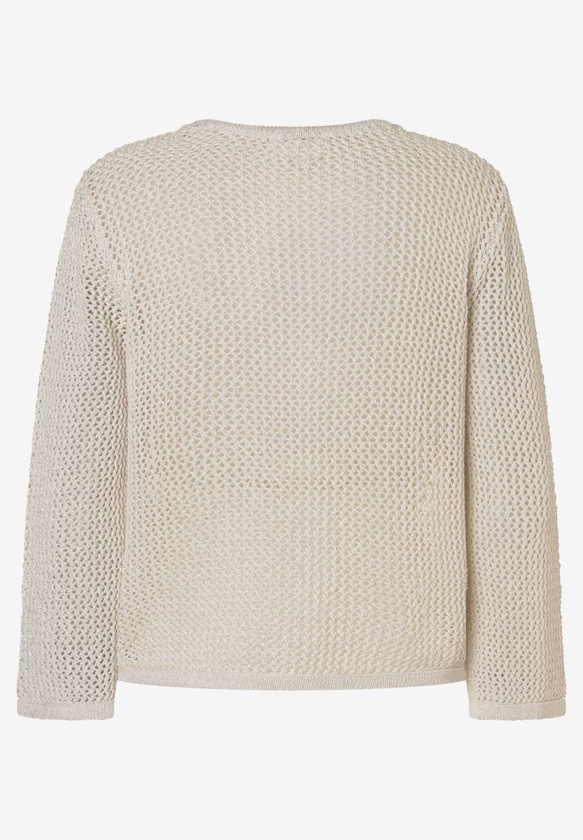 Ajour-Pullover mit Glanzeffekt