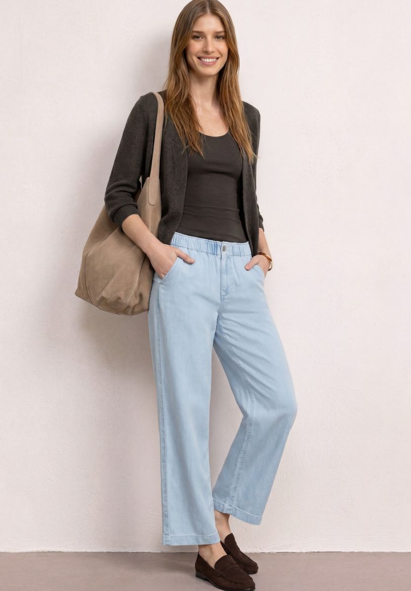 Langarm Jacke im Strick-Look