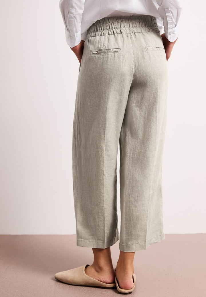 Wide Leg Hose im Loose Fit aus Leinen