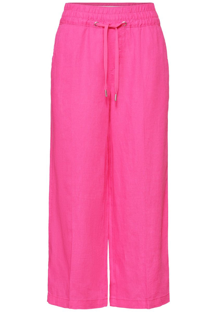 Wide Leg Hose im Loose Fit aus Leinen