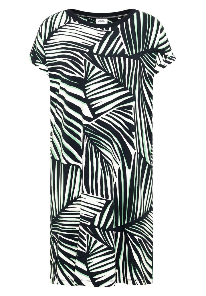 Knielanges Kleid aus Jersey