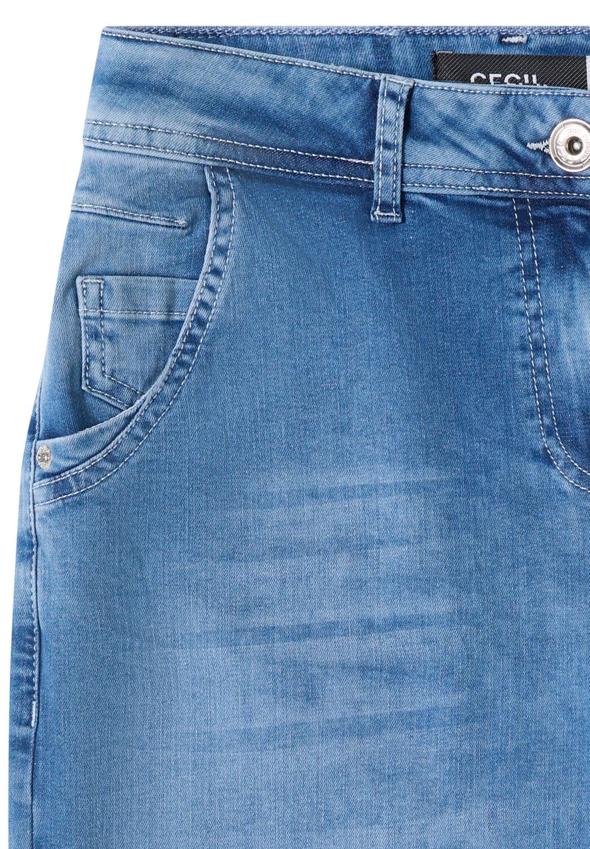 High Waist Barrel Leg Jeans im Loose Fit